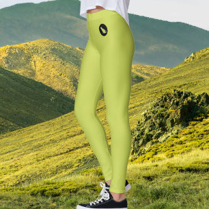 Kattälskare Husdjursmamma Gul Grön Svart Anpassad Leggings