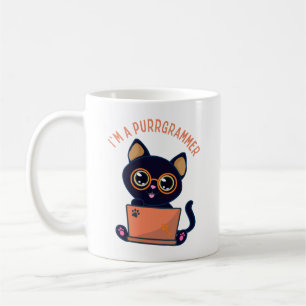 Kattälskare Jag är en purrgrammer Programmerare Kaffemugg