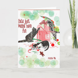 kattälskare julkort helgkort