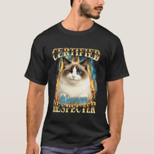 Kattälskare Katt Meme Kattmamma Kattpappa Certifie T Shirt