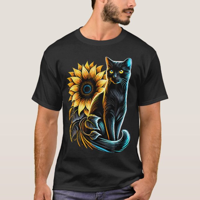 Kattälskare Katt T Shirt (Framsida)