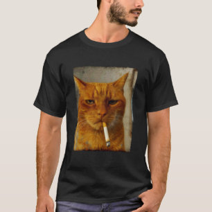 Kattälskare Kattmamma Kattperson Rolig Katt som rö T Shirt