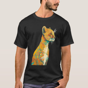 Kattälskare Konstnärlig Afrikansk Vilda Djur Söt A T Shirt