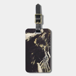 Kattälskare märkre för bagage, personlig bagagebricka