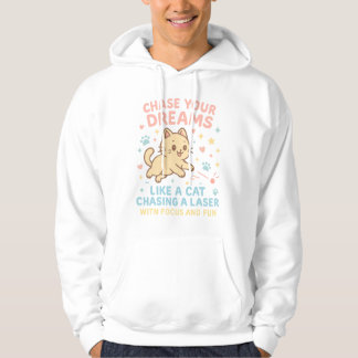 Kattälskare med hoodie