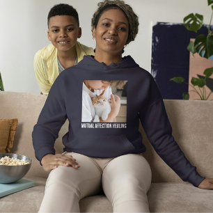 Kattälskare Navyblå Vit Citat Anpassad Husdjursfot T Shirt