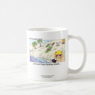 Kattälskare Rolig CATalina Ö Coffee Mugg