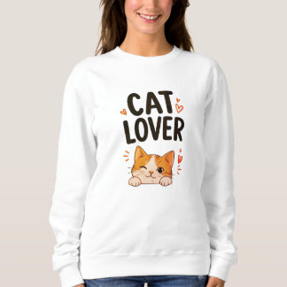 Kattälskare Söt Minimal Kattdesign T Shirt