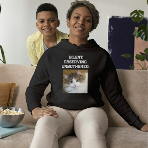 Kattälskare Svart Vit Text Söt Husdjur Foto T Shirt