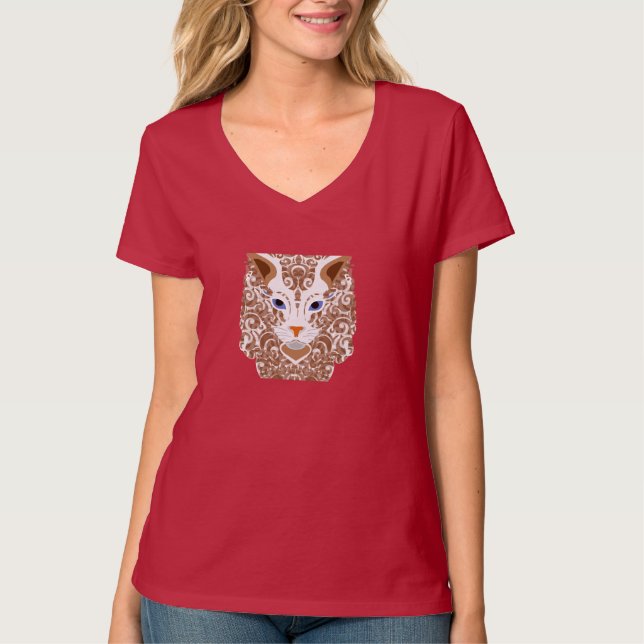 kattälskare t shirt (Framsida)