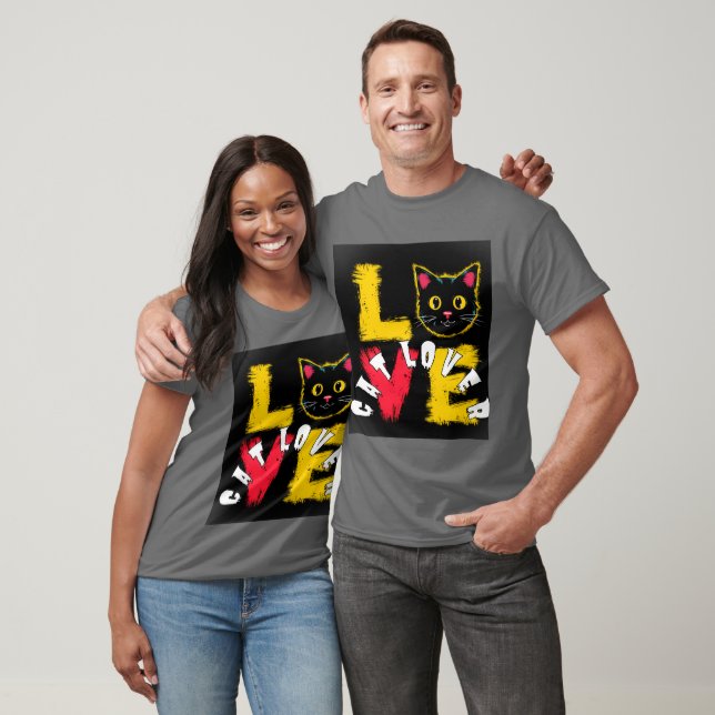 Kattälskare T Shirt (Unisex)