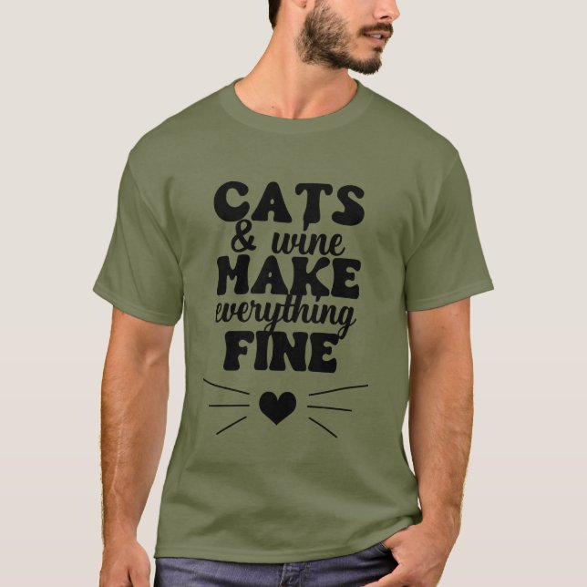 kattälskare t shirt (Framsida)