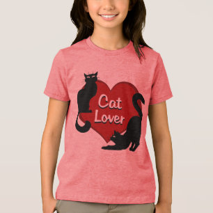 Kattälskare T-shirt Barn Kattälskare Tröjor & pres