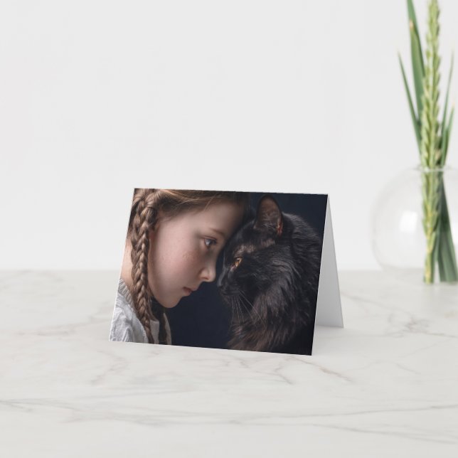 kattälskare tack kort (Framsida)