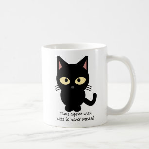 Kattälskare. Time spenderade med katter slösas Kaffemugg