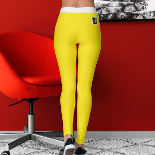 Kattälskare Varm Neutral Blåsig Gul Randig Leggings