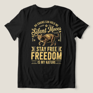 Kattälskare Vild Frihet Kvinnor T Shirt