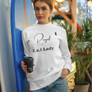 Kattälskare Vit Och Svart Anpassningsbar Kattmamma T Shirt