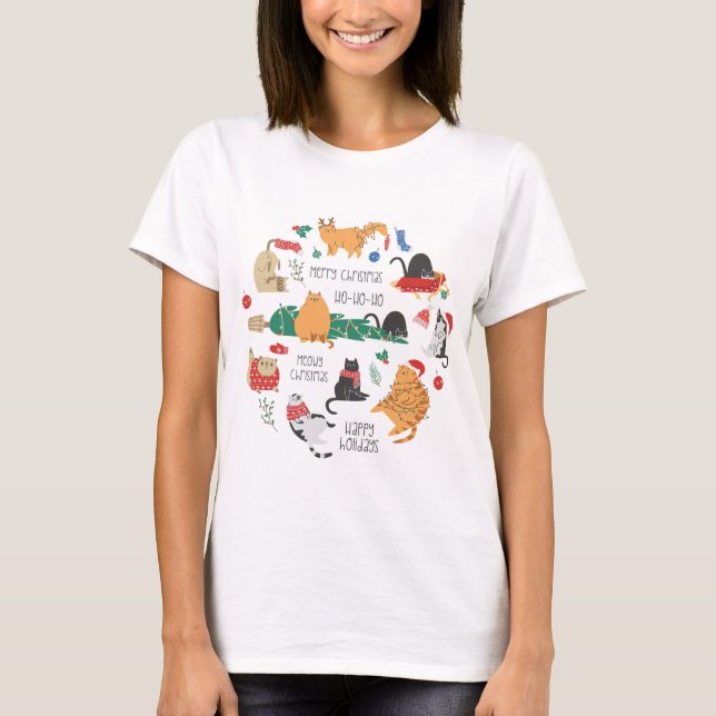 Kattälskarens jul t shirt (Framsida)