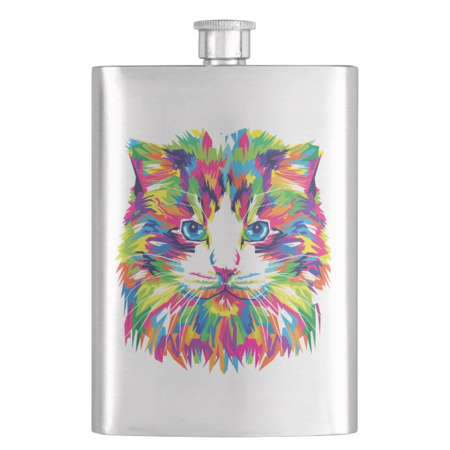 Kattansikte Geometrisk Prismatisk Design-32453 Fickplunta (Framsidan)