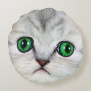 kattansikte kudder 2 rund kudde