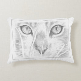 kattansikte kudder prydnadskudde