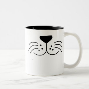 Kattansiktemugg Två-Tonad Mugg
