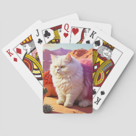 Kattanteckningsbok – Söt & Konstnärlig Katt Casinokort