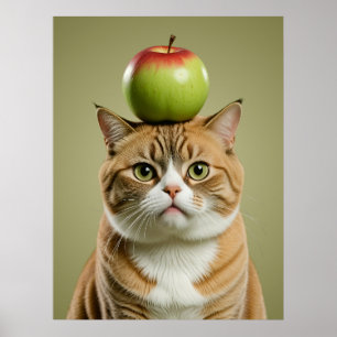 Kattäpple Poster