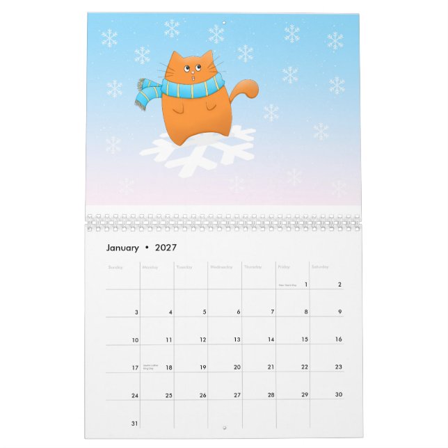 Kattår av Cuteness Kalender (Jan 2027)