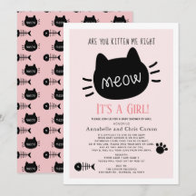Kattar du mig Rosa Girl Baby Shower by Mail?