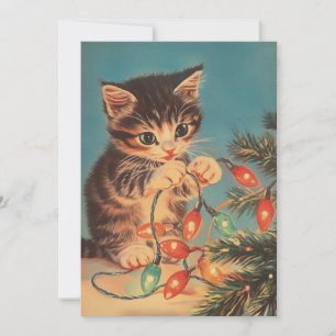 Kattåring jul julkort