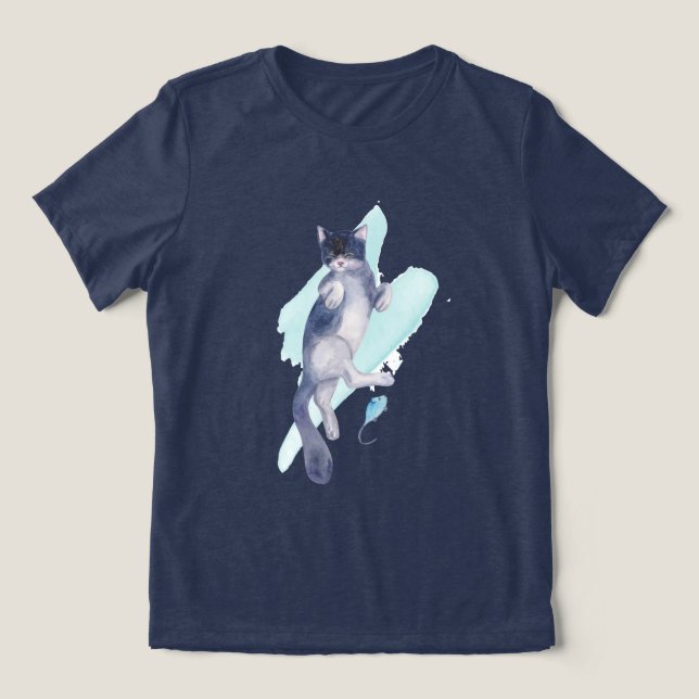 Kattartiklar på T-Shirt (Design Framsida)