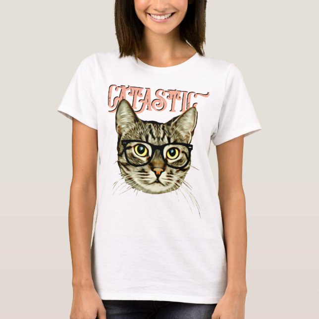 Kattastiskt Fantastiskt T Shirt (Framsida)