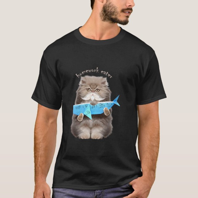 Kattätna Uppgifter T Shirt (Framsida)