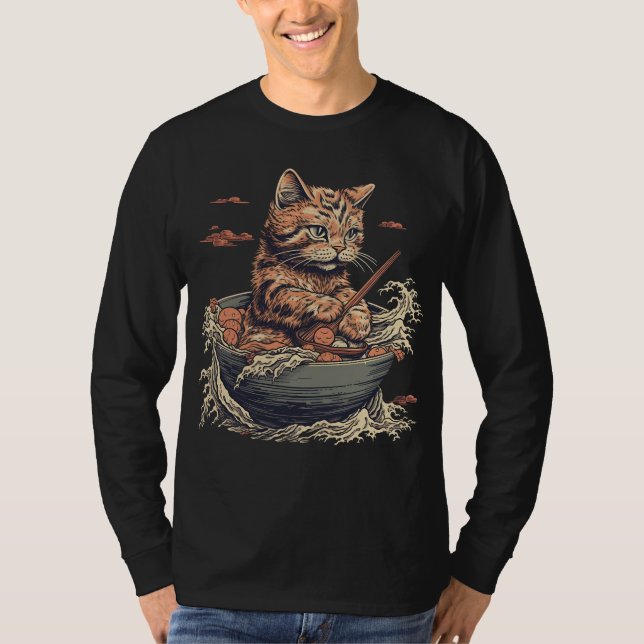 Kattätningar Ramen, Vave of Kanawaga T Shirt (Framsida)