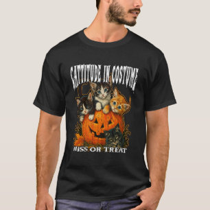 Kattattityd i kostym VÄS eller godsak Halloween sö T Shirt