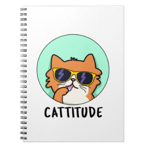 Kattattityd Rolig Katt Attityd Skämt Anteckningsbok