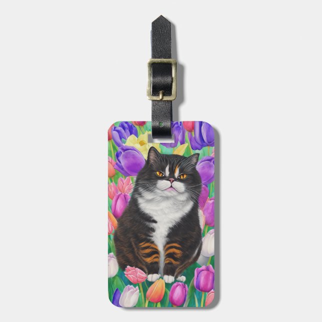 Kattbagageetikett Bagagebricka (Vertikal Framsida)