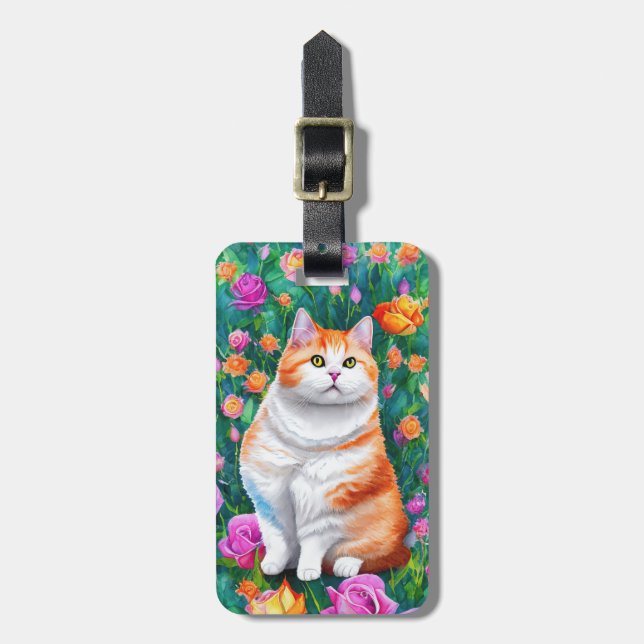 Kattbagageetikett Bagagebricka (Vertikal Framsida)