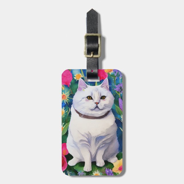 Kattbagageetikett Bagagebricka (Vertikal Framsida)