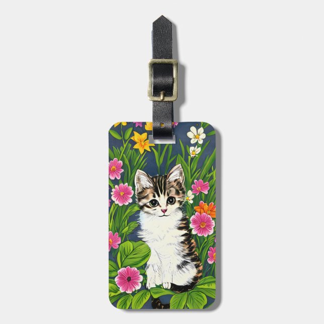 Kattbagageetikett Bagagebricka (Vertikal Framsida)