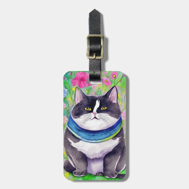 Kattbagageetikett Bagagebricka (Vertikal Framsida)