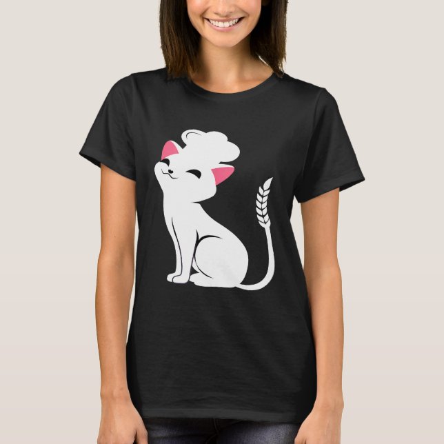 Kattbakeri Konditor Katt T Shirt (Framsida)