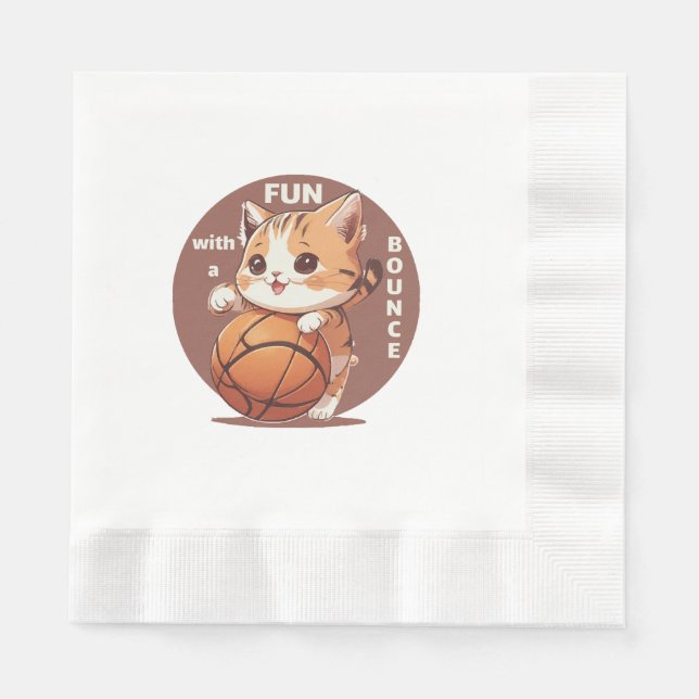 kattbasket pappersservett (Framsidan)
