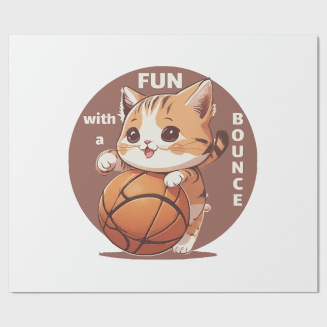 kattbasket presentpapper (Platt)