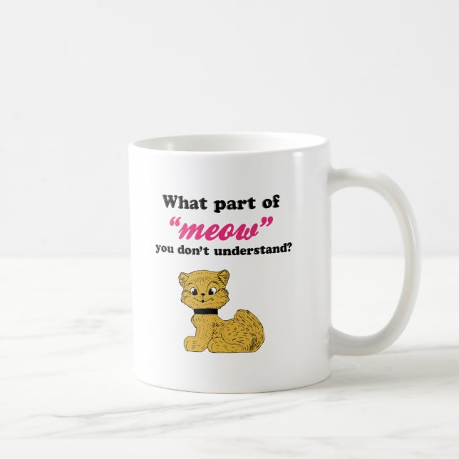 Kattbegärningar - vilken del av jama? kaffemugg (Höger)