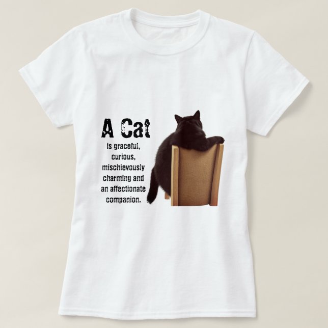 Kattbeskrivning T Shirt (Design framsida)