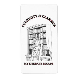 Kattbibliotekarie Estetisk Konstaffisch Fraktsedel