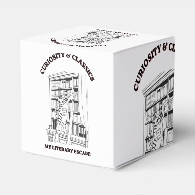 Kattbibliotekarie Estetisk Konstaffisch  Presentaskar (Baksidan Sidan)